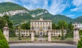 Villa Sola Cabiati in Tremezzo, on Lake Como. Lombary, Italy. Royalty Free Stock Photo