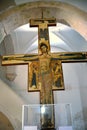 Tremiti, Puglia, Italy -08/28/2020 - The wooden crucifix in the church of S. Maria al Mare at Tremiti Islands
