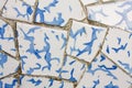 Trencadis. Broken pottery, Gaudi. Royalty Free Stock Photo