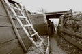 Trench near Verdun in East of France