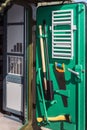 Trench tools equipped on the doors of the workshop truck