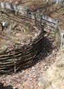 trench warfare of first world war in mountains Royalty Free Stock Photo