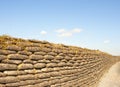 Trenches of death WW1 sandbag flanders fields Belgium