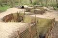 Trenches Flanders Fields Ypres great world war Royalty Free Stock Photo