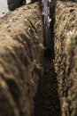 Trenching Royalty Free Stock Photo