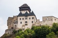 Trencin in Slovakia. Old castle in Trencin.