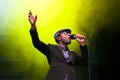 TRENCIN,SLOVAKIA - JULY 6: Aloe Blacc performs at the Bazant Pohoda Music Festival at the Trencin Airport in Trencin, Slovakia on