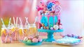 On trend candyland fantasy drip novelty birthday cake Royalty Free Stock Photo