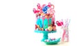 On trend candyland fantasy drip novelty birthday cake Royalty Free Stock Photo