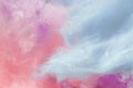 Pantone, trend color of the year, coral and purple background, cotton candy Royalty Free Stock Photo