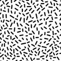 Trend Doodle style abstract hand drawn stripes pattern. Simple black and white vector abstract background. Royalty Free Stock Photo