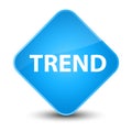 Trend elegant cyan blue diamond button