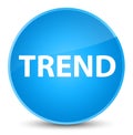 Trend elegant cyan blue round button