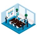 Isometric Office Manager, Front View, Coaches