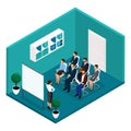 Isometric Training Room, Front View, Coaches