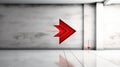 trend red down arrow Royalty Free Stock Photo