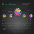 Trend and structure chart design vector illustration