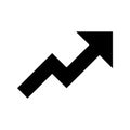 Trend Up Icon Vector Symbol Design Illustration Royalty Free Stock Photo