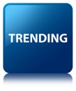 Trending blue square button