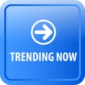 Trending now web button Royalty Free Stock Photo