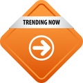 Trending now web button Royalty Free Stock Photo