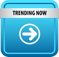 Trending now web button Royalty Free Stock Photo