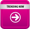 Trending now web button Royalty Free Stock Photo