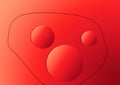 Trending Red Gradient Circles With Gradient Background