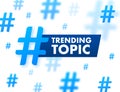 Trending topic icon badge. Ready for use in web or print design. Banner design. Trend vector illustration Royalty Free Stock Photo