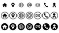 Trending web icon set. Vector website icon set like that web, mail, message, contact, globe, people, e-mail, internet. Regularly Royalty Free Stock Photo