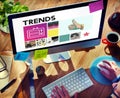 Trends Design Fashion Marketing Modern Style Concept Royalty Free Stock Photo