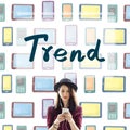 Trends Trend Trending Modern Style Fashion Concept Royalty Free Stock Photo