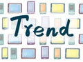 Trends Trend Trending Modern Style Fashion Concept Royalty Free Stock Photo