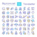 Trendsetter RGB color icons set