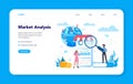 Trendwatcher web banner or landing page. Specialist in tracking Royalty Free Stock Photo