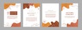 Trendy abstract cover template with colorful concept.