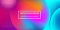 Trendy Abstract Design. Vector illustration of abstract gradient liquid shape. fluid neon color for web landing page, poster,