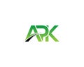 Trendy APK Letter Logo Design.