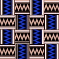 Trendy aztec tribal pattern geometric zigzag design