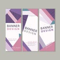 Trendy banner template design