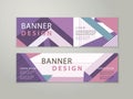 Trendy banner template design