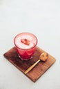 Trendy beetroot latte Royalty Free Stock Photo