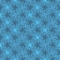 Trendy and Blue Festive Christmas Star Snowflakes