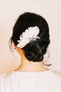 Bridal hairstyle with beautiful wedding accessoires