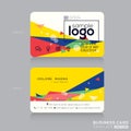 Trendy business card with Postmodernism background Royalty Free Stock Photo
