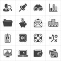 Trendy business and economics icons set 3. Vector