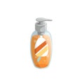 Trendy cartoon transparent bottle with dispenser