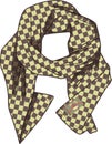 Trendy Checkered Pattern Scarf