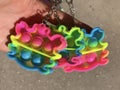 Trendy child rainbow silicone antistress popit toy
