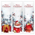 Trendy Christmas Banners Royalty Free Stock Photo